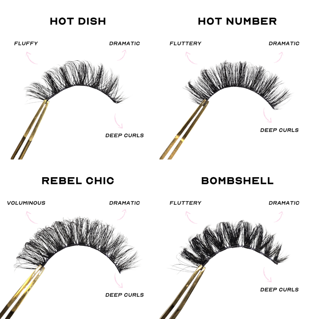 Strip Lashes - Russian Bundle (with Glue or Tweezer)