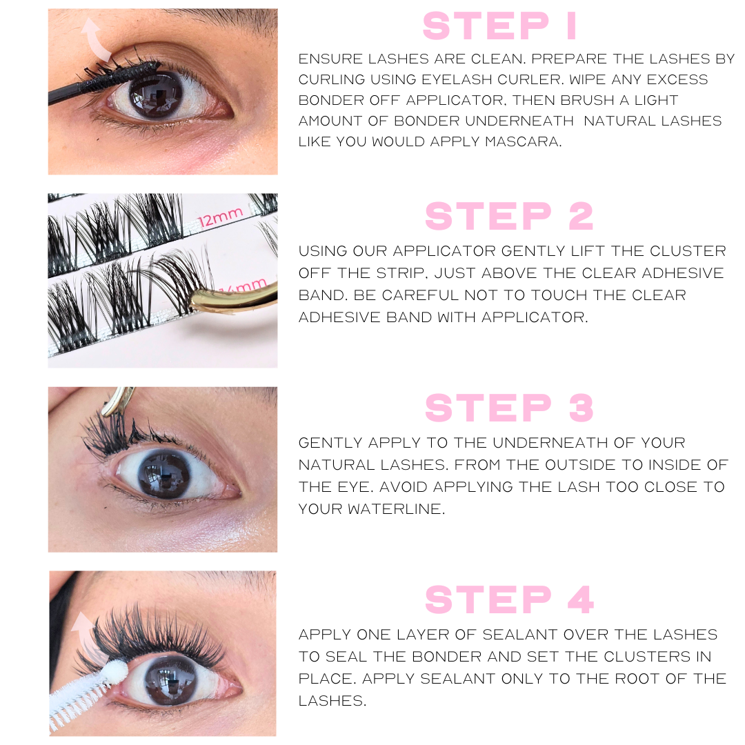 Individual Lashes step by step guide