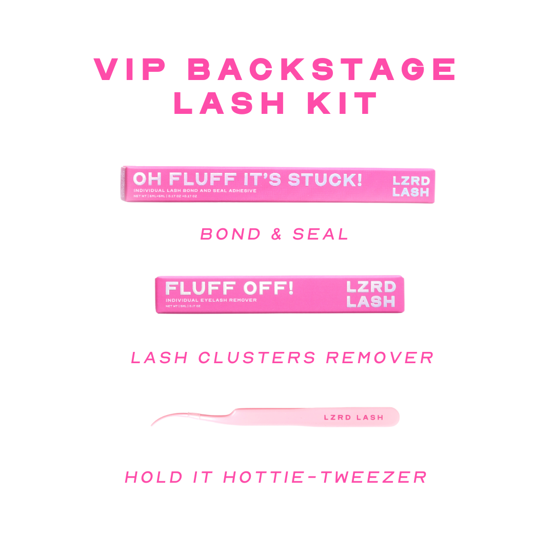 VIP Backstage Lash Kit - Individual Lash Clusters - Vegan Lashes