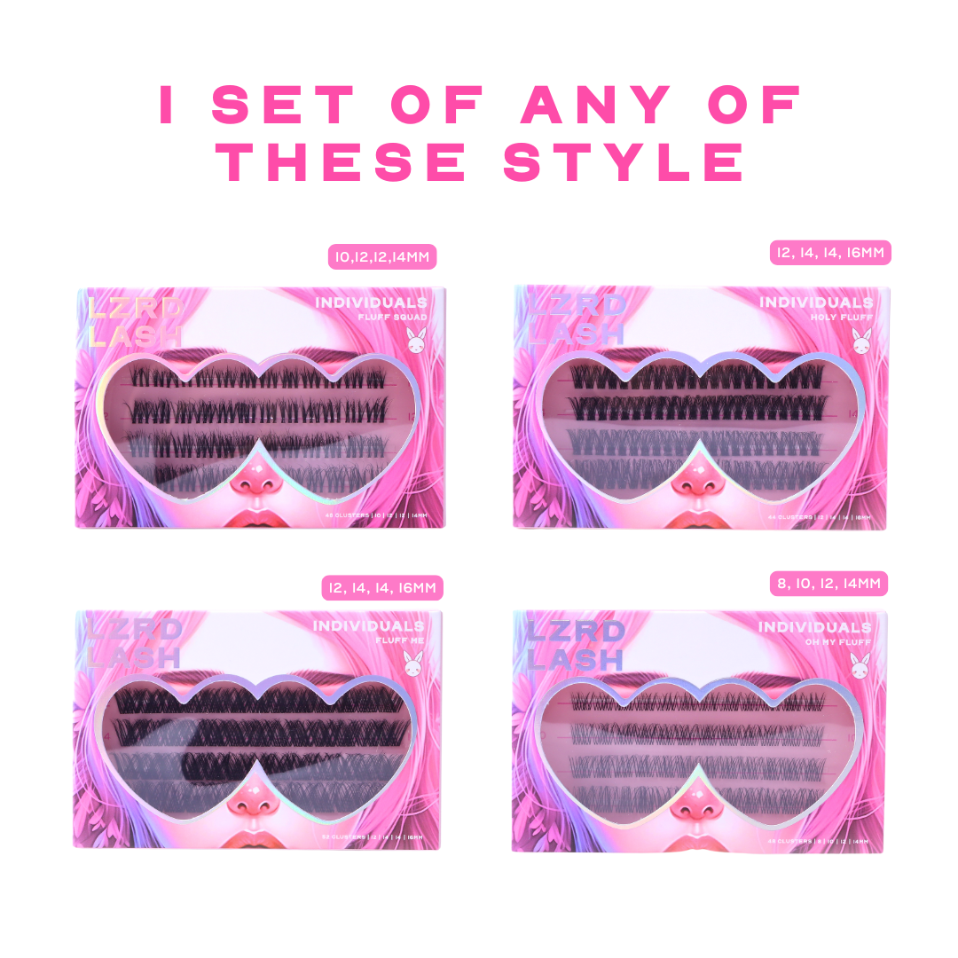 VIP Backstage Lash Kit - Individual Lash Clusters - Vegan Lashes