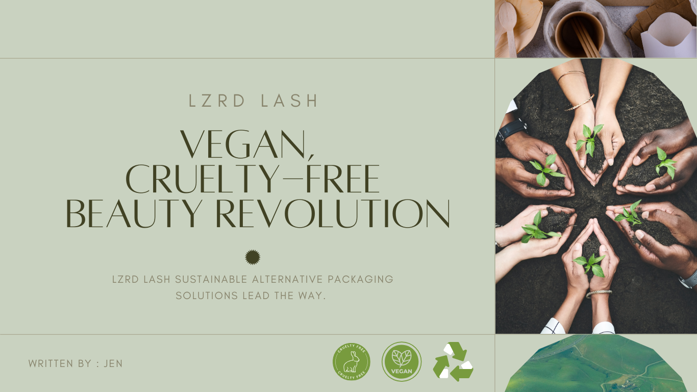 Vegan, Cruelty-Free Beauty Revolution: LZRD LASH Sustainable Alternative Packaging