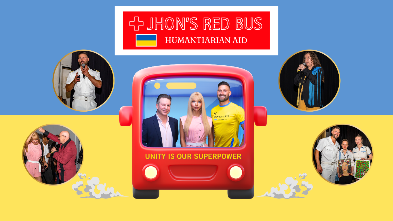 JOHN'S RED BUS - UNITY IS OUR SUPERPOWER