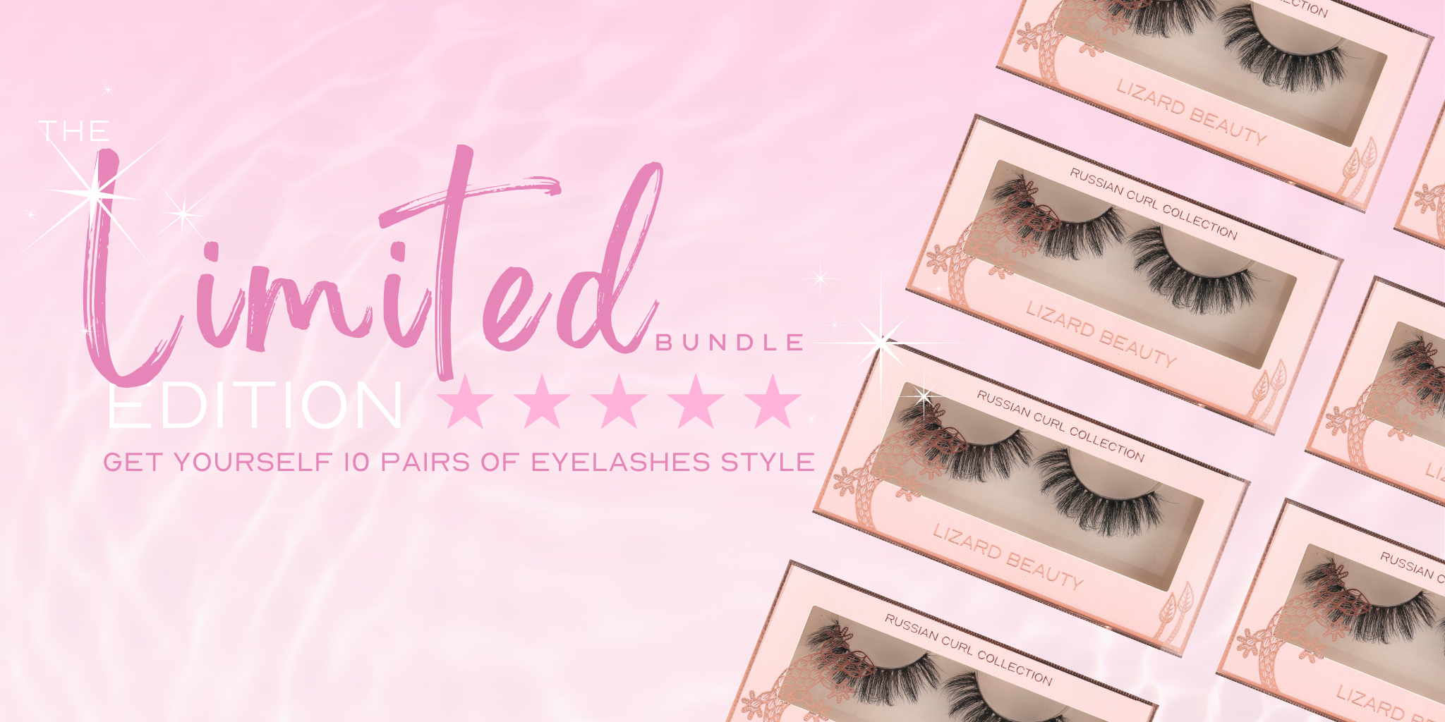 Limited Edition vegan lashes collection banner